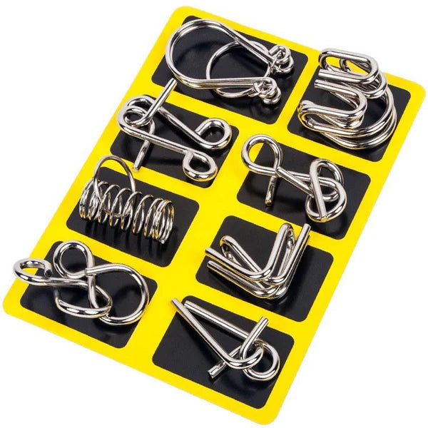 đ§ đ Metall-Puzzleringe (8 Teile) Blue Edition Gehirntrainingđđ