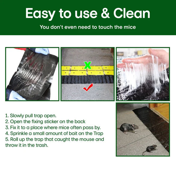 Haushalt Monofilament-Fallen Starke Mausefalle Mausefalle mit Klebefolie Mausefalle mit