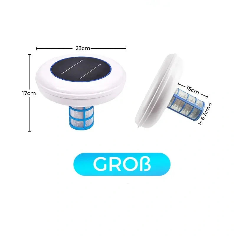 Kristallklarer Pool – ohne Chemie, mit Solarenergie! 🌞SOLARBETRIEBENER SCHWIMMENDER POOL-IONISATOR