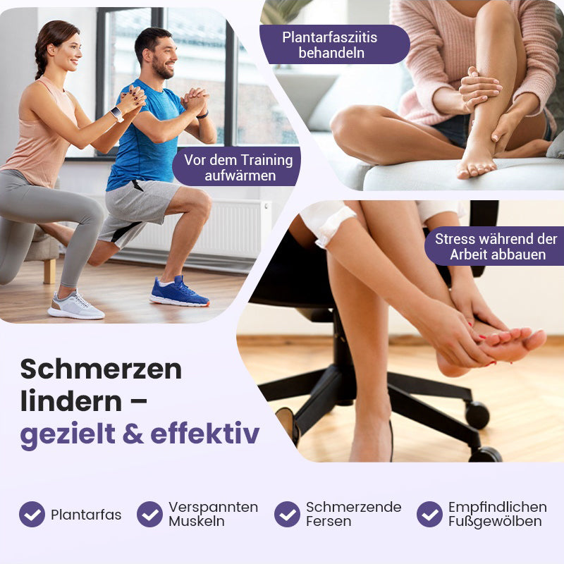 💜Tragbare Doppelfußmassagewalze💜