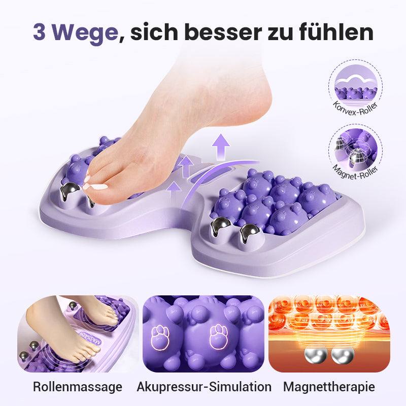 💜Tragbare Doppelfußmassagewalze💜