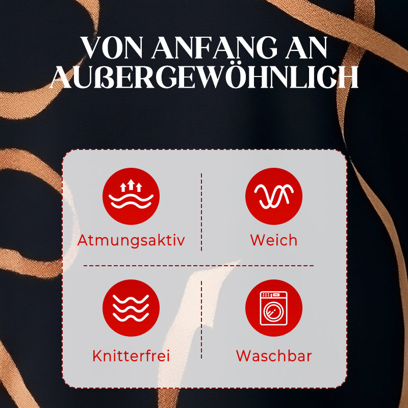🌸Was soll ich morgen anziehen?🥰Fließendes Maxikleid mit V-Ausschnitt und Print