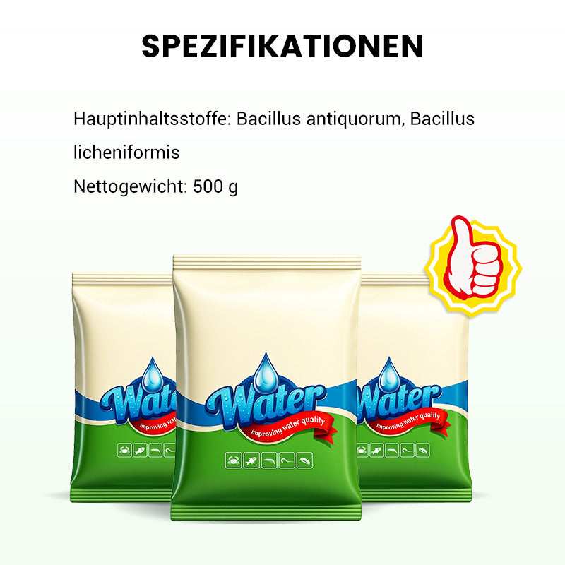 500g Premium Teichpflege-Pulver | Wasserklärer & Algenkontrolle 🐟🌊🔬