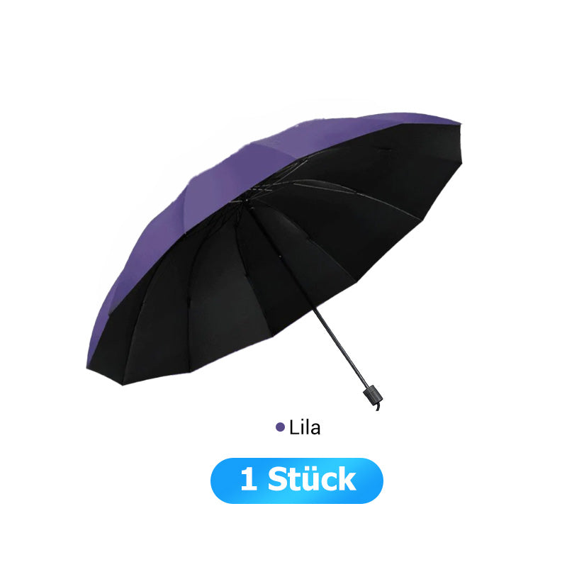 🌂55% Rabatt🔥Großer faltbarer Regenschirm mit 12 windfesten Speiche