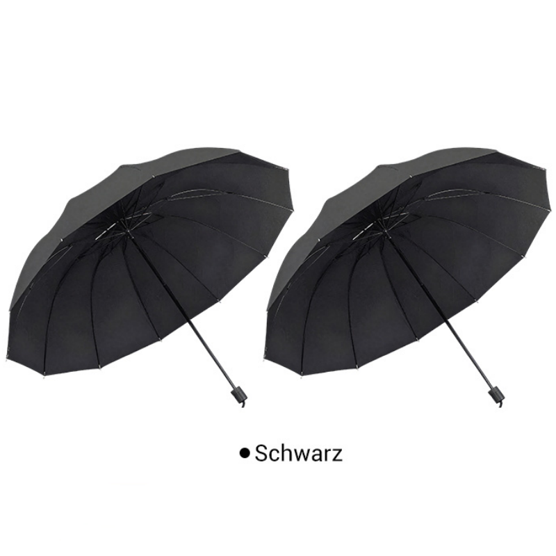 🌂55% Rabatt🔥Großer faltbarer Regenschirm mit 12 windfesten Speiche