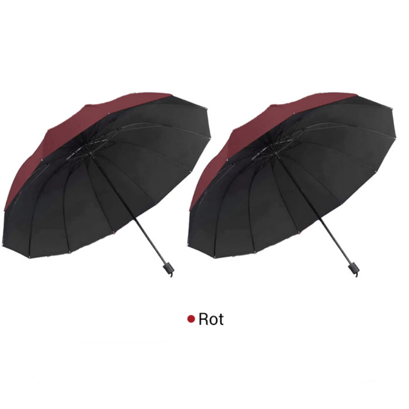 🌂55% Rabatt🔥Großer faltbarer Regenschirm mit 12 windfesten Speiche