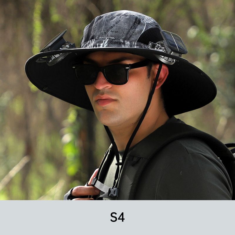 💥Sonnenschutz-Fischerhut mit 2 abnehmbaren Solar-Fächern💥💥Befristetes Angebot: 50% Rabatt auf Bestellungen