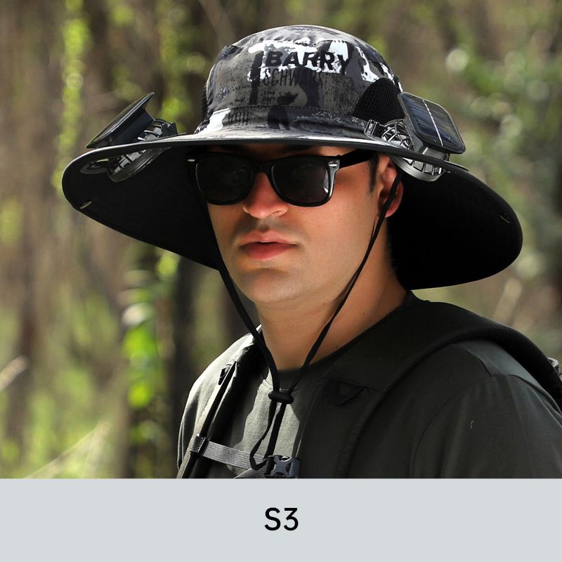 💥Sonnenschutz-Fischerhut mit 2 abnehmbaren Solar-Fächern💥💥Befristetes Angebot: 50% Rabatt auf Bestellungen