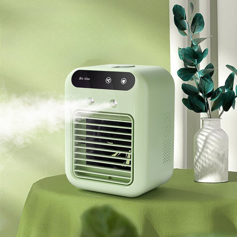 ❄️🌬️ Mini Air Cooler 3-in-1 – Kühlt, befeuchtet & duftet! Perfekt für Schreibtisch & Schlafbereich