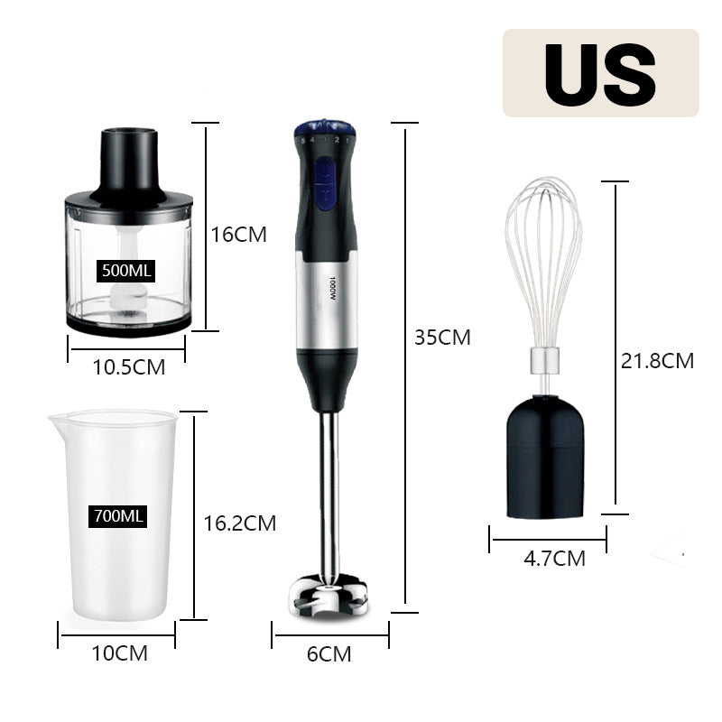 4-in-1 1000W Hand-Stabmixer-Set ⚡🔧