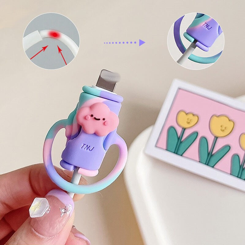 2in1 Kabel-Schutzhülle: Bruchsicher & stylisch ✨🌈