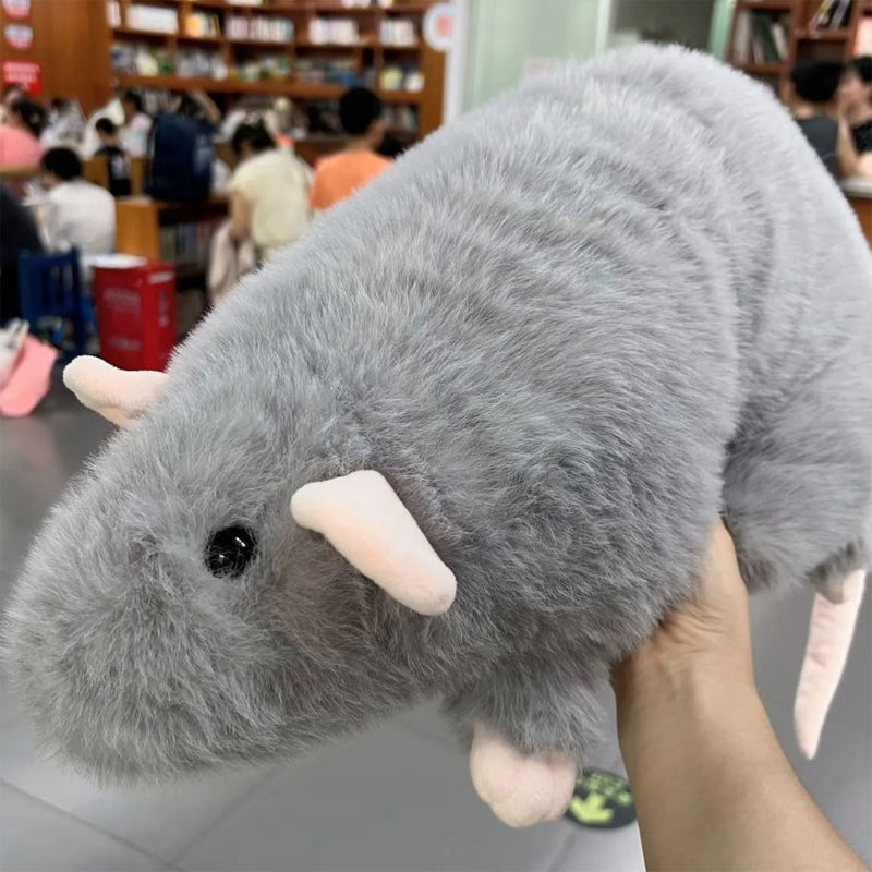 🐭💖 Niedliches Plüschratten-Kuscheltier & Kissen