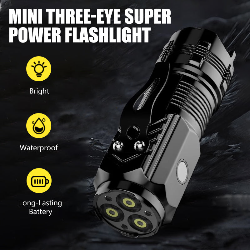 Mini Drei-Augen Super-Leistung Taschenlampe đĄâĄ