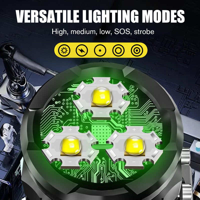 Mini Drei-Augen Super-Leistung Taschenlampe đĄâĄ