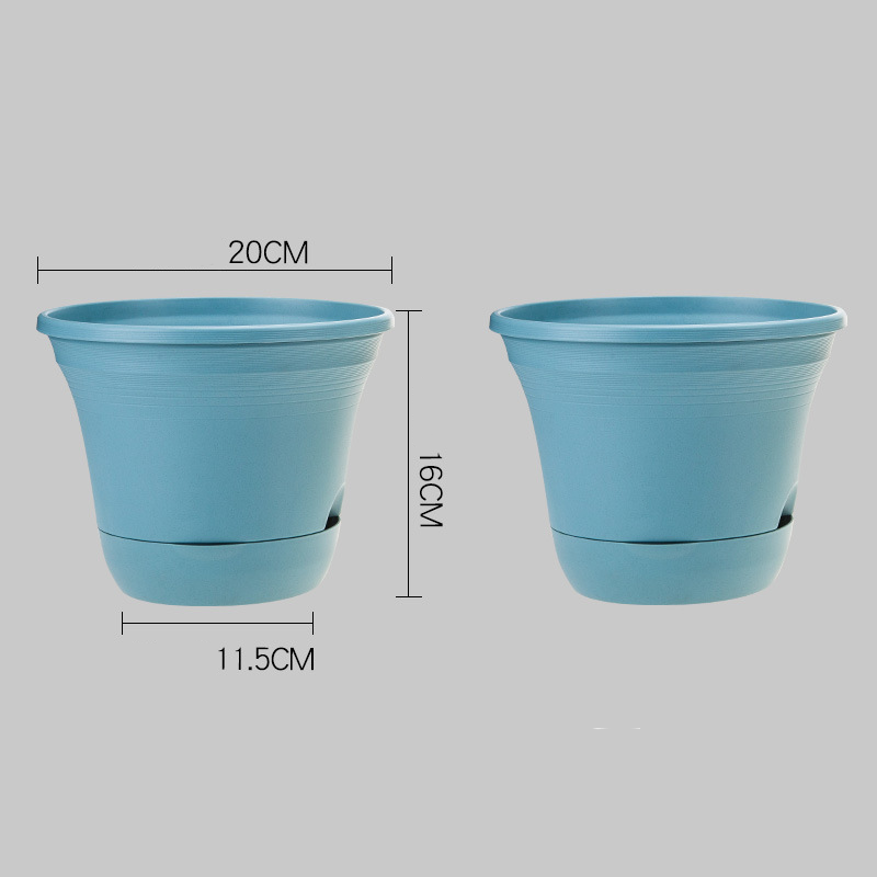 Runde Harz-Pflanzkübel mit Selbstbewässerung 💧🌿