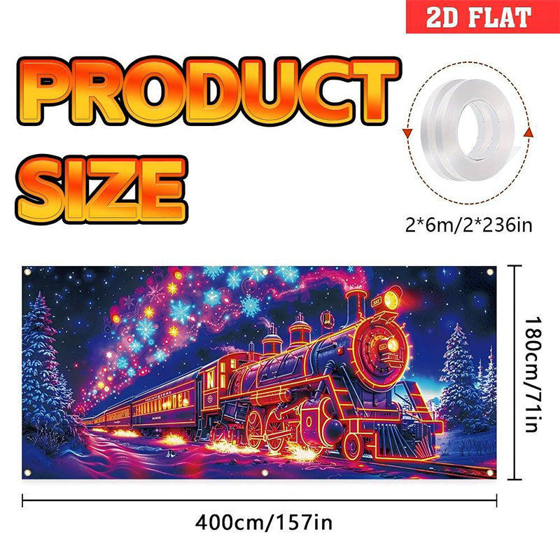 🎁🎄Solange der Vorrat reicht 50 % Rabatt!🎅UV-fluoreszierendes Weihnachtsbanner✨
