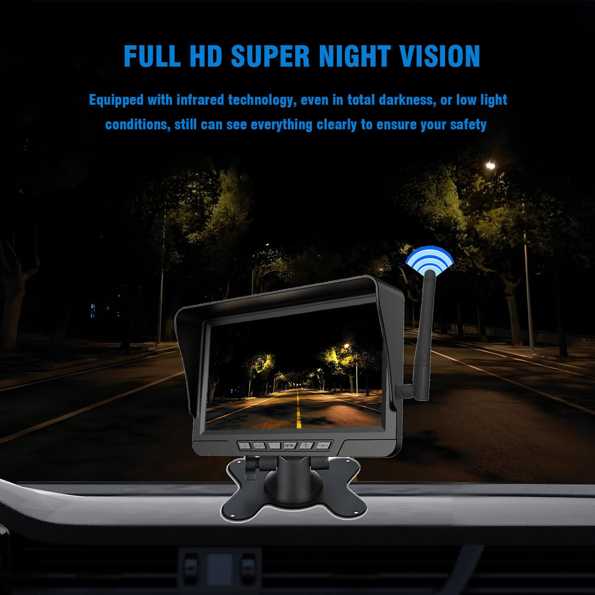🏆 50 % Rabatt!! 🚛 Fahren Sie mit Zuversicht! Kabellose 1080P HD Rückfahrkamera – Split-Screen-System für LKW & Wohnmobile