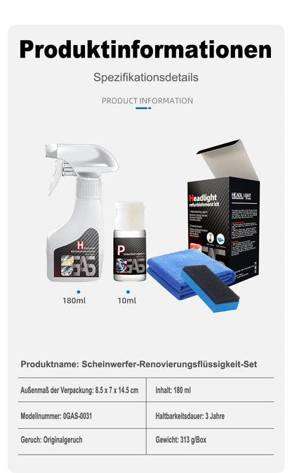 📢 Letzter Tag: Kaufe 1, erhalte 1 GRATIS! 🚘✨ Scheinwerfer-Restaurierungsflüssigkeitsset – Klarer Blick, wie neu!