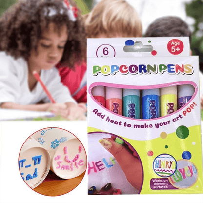 🥳HEISSER SALE 2026🥳💞50.000+ VERKAUFT!🎄🎁Magische Popcorn-Stifte mit Blaseneffekt, wärmeaktivierte Popcorn-Stifte, DIY-3D-Kunstmarker für Kinderbastelprojekte