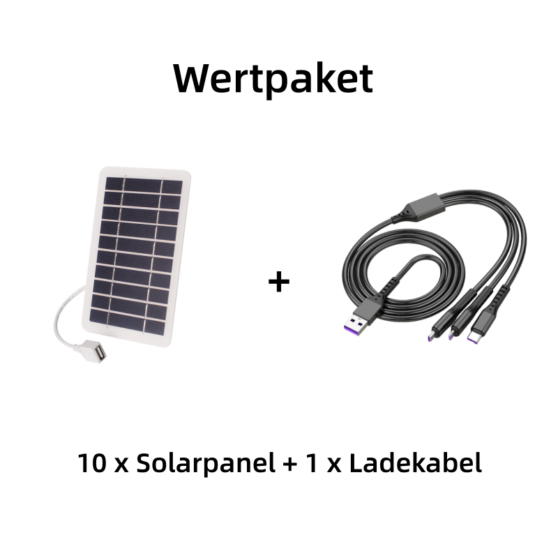 😍Zeitlich begrenzter Rabatt 50% 💥Flexibles Solarpanel mit 2W und 5V