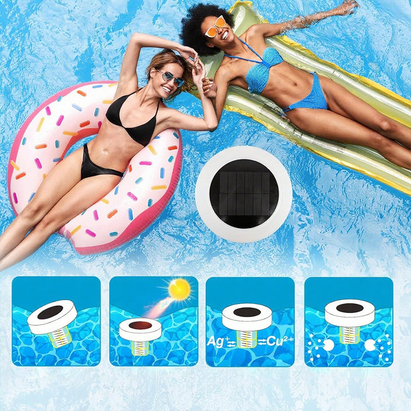 Kristallklarer Pool – ohne Chemie, mit Solarenergie! 🌞SOLARBETRIEBENER SCHWIMMENDER POOL-IONISATOR