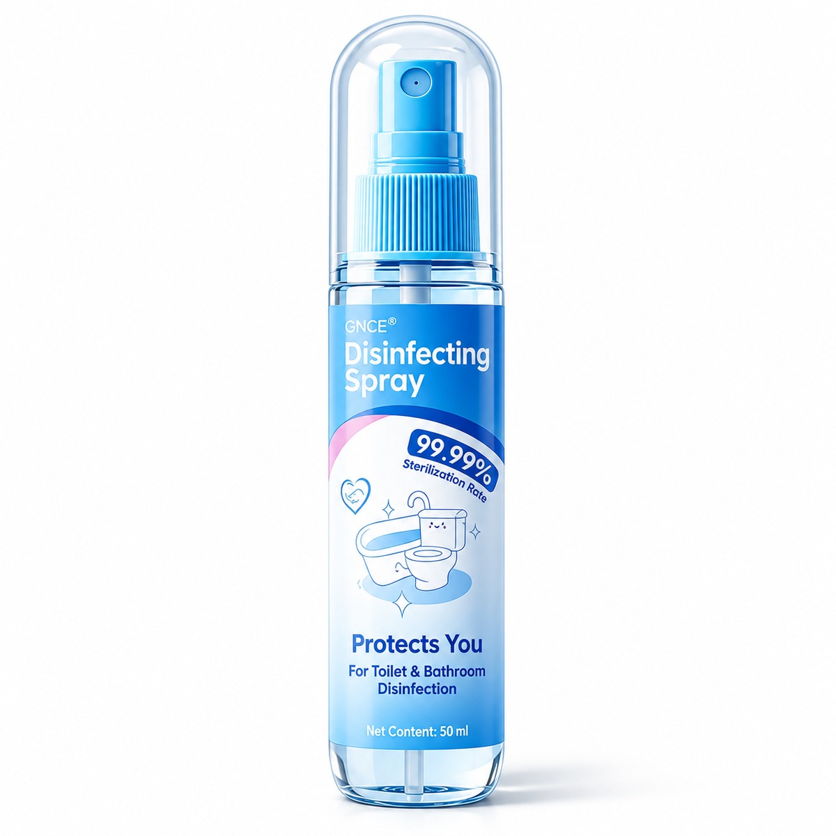 Professionelles Desinfektions- und antibakterielles Spray für Toiletten – 99,999 % Abtötungsrate | Wirkt innerhalb von 30 Sekunden | Ungiftig | Sicher für Mutter und Kind