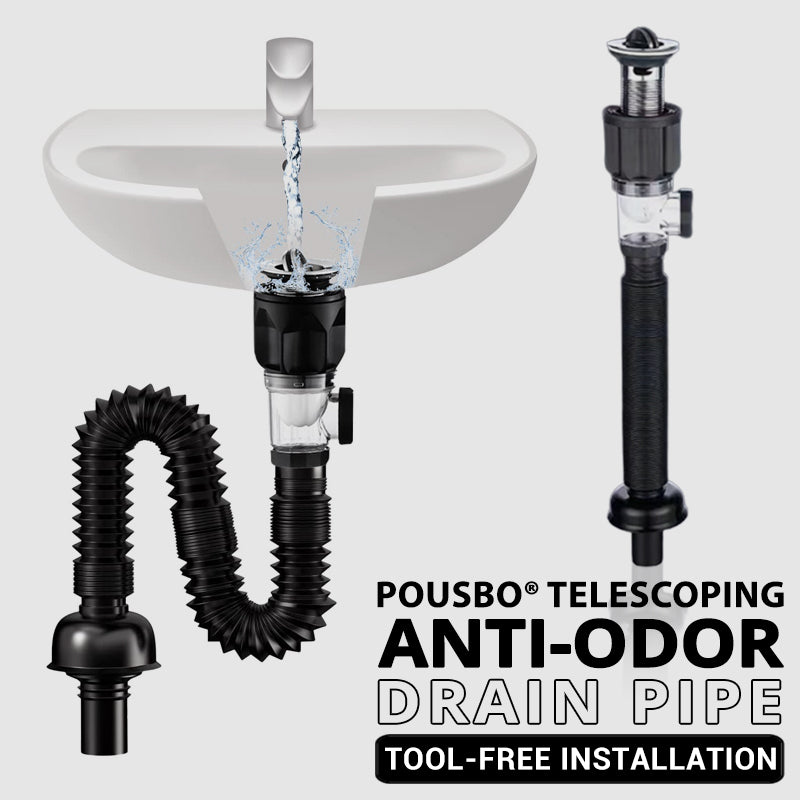 🔥🛠️ Teleskopierbares, geruchsdichtes Abflussrohr 🚿💨🧰