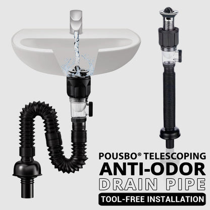 🔥🛠️ Teleskopierbares, geruchsdichtes Abflussrohr 🚿💨🧰