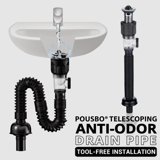 🔥🛠️ Teleskopierbares, geruchsdichtes Abflussrohr 🚿💨🧰