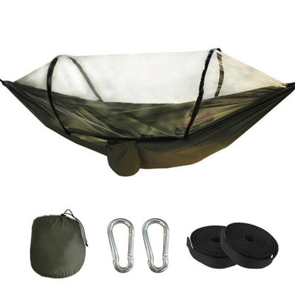 🛏️🏕️Vollautomatische Speed-Open-Hängematte mit Netz 🦟🔥 Sommer-Sale: Jetzt 50 % Rabatt! 🌿