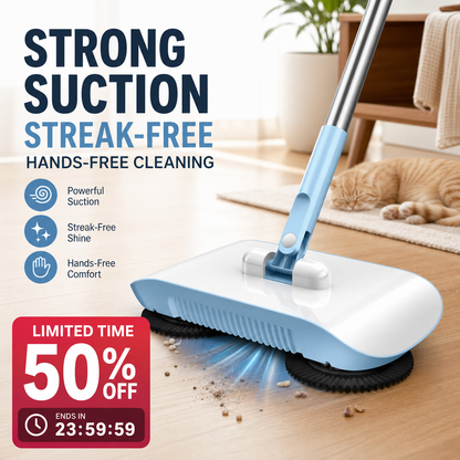 🤖🧹 Smart-Roboterstaubsauger mit Wisch- & Kehrfunktion – für Hartböden, leicht & vielseitig, jetzt −50%