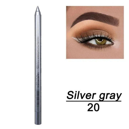 📢📢50% RABATT!!⏰24 Stunden lang anhaltender, wasserfester Farb-Eyeliner – 14 Farben, Perlmutt- und Matt-Finish, einfach anzuwenden🎨