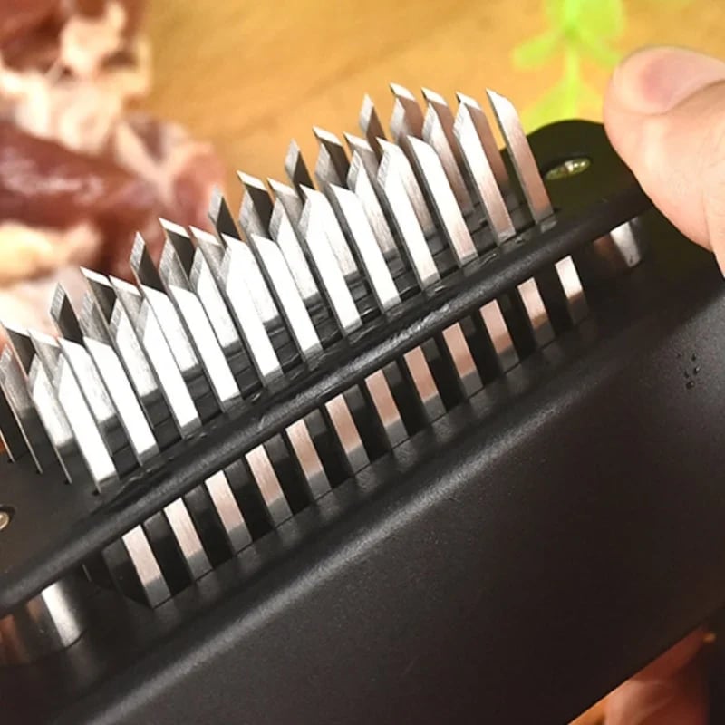 🔪Fleischklopfer mit 48 Messern aus Edelstahl