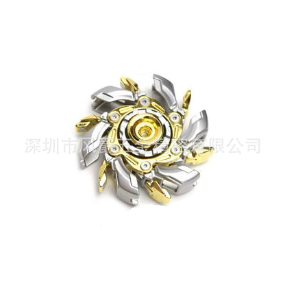 🧘Kreativer Fidget-Slider mit offener Panzerung und Kreisel