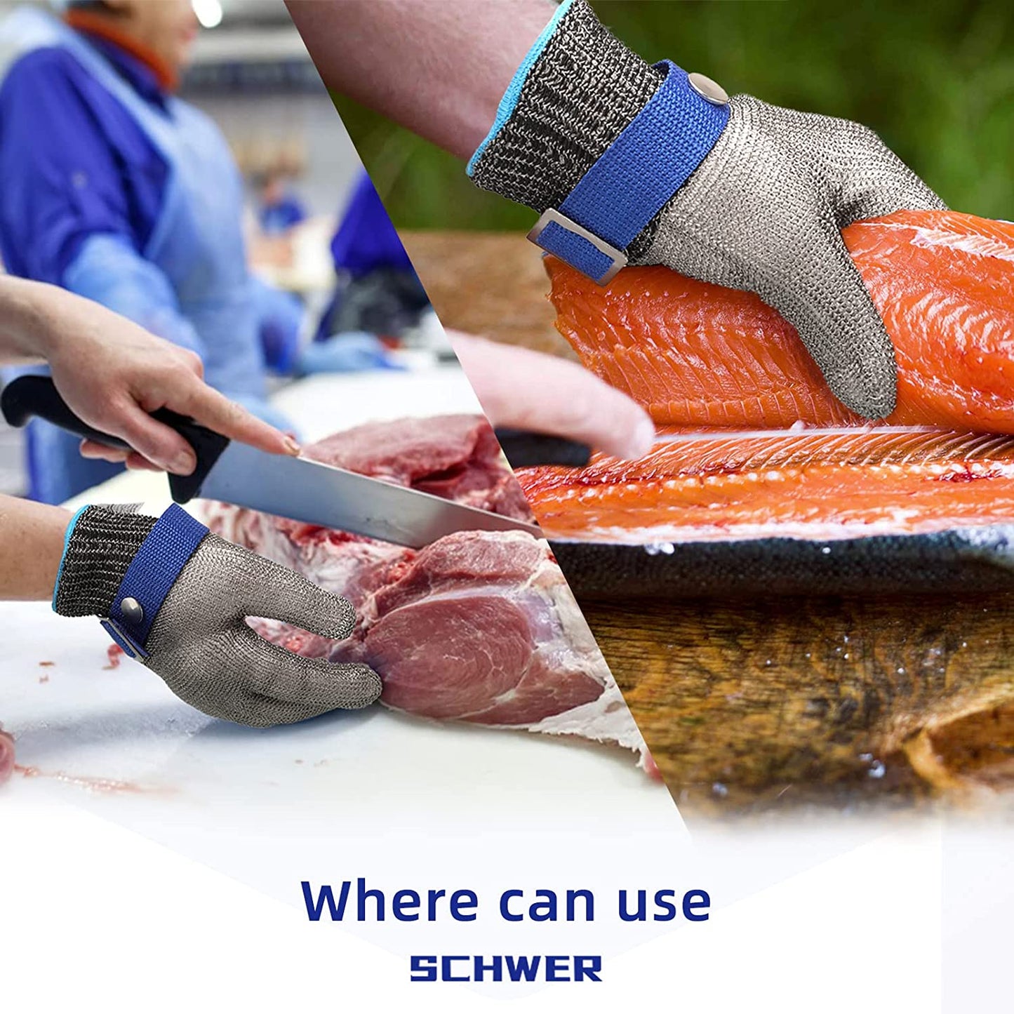 🧤 JETZT 50 % RABATT! 🥩 Handschuh aus Edelstahlgewebe – Höchste Schnittschutzklasse A9 – Perfekt für Metzger und Köche – Nie wieder Messerunfälle! 🔪🚫