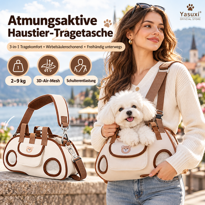 🐾 50% RABATT! 🎒 3-in-1 Haustier-Tragetasche – Atmungsaktiv & ergonomisch für unterwegs ✨