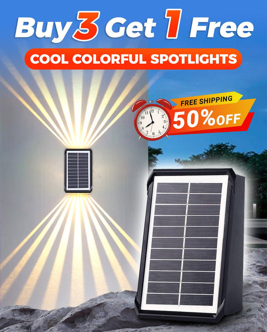 ✨Begrenzte Zeit 50% Rabatt! - Solar Wandleuchten Außenlicht Wasserdicht