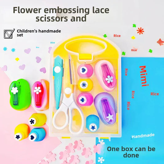 🎨 50% RABATT! ✨ DIY-Lochstanz-Set für Kinder - Erstelle niedliche Formen 🎁📏