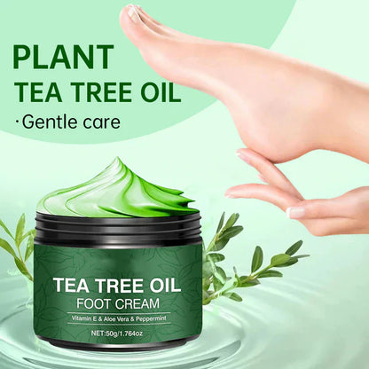 🌿Beruhigende Fußcreme mit Aloe Vera und Teebaumöl