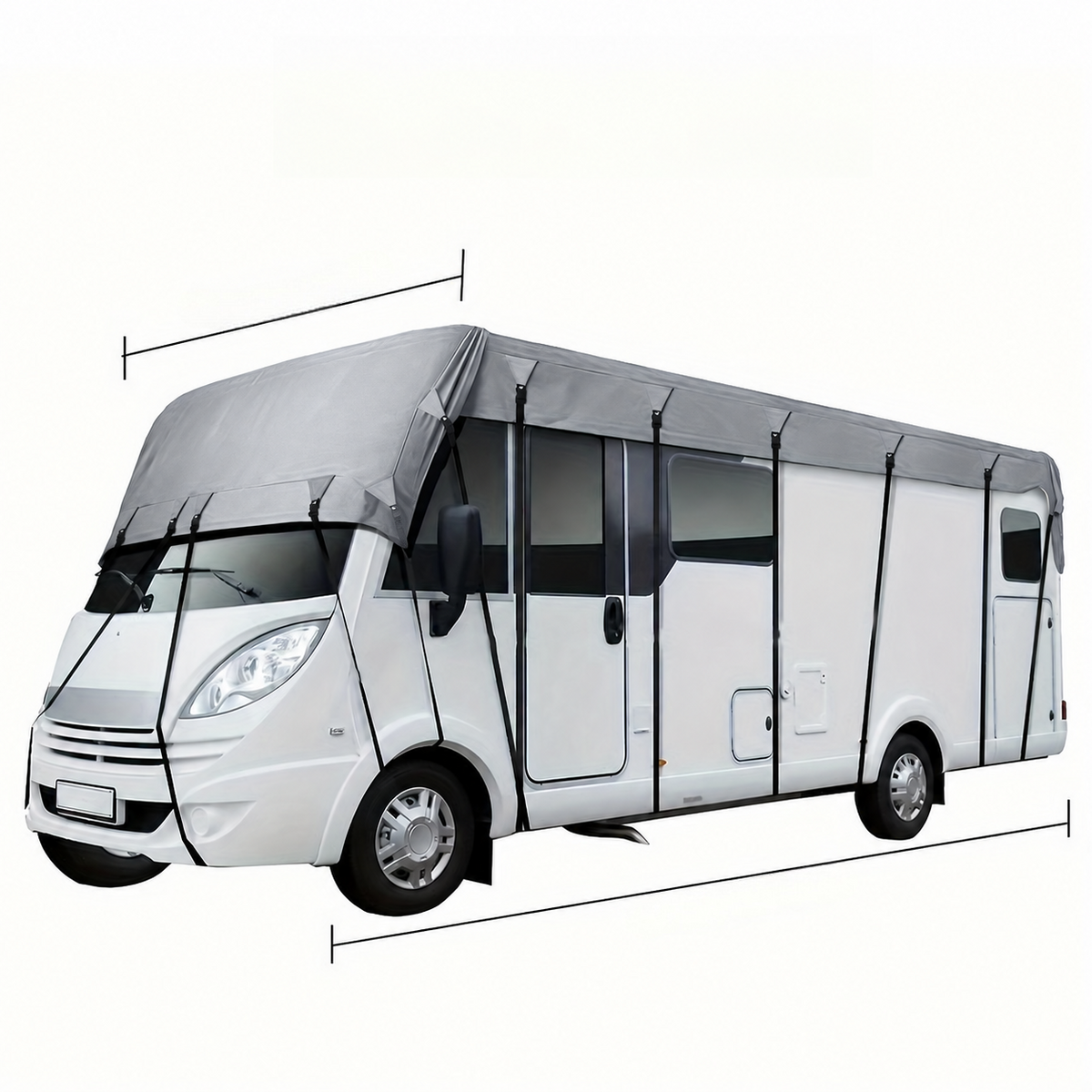 ⏳Zeitlich begrenztes Angebot⏳ Dachabdeckung für Wohnwagen und Wohnmobile aus 210D-Oxford-Gewebe