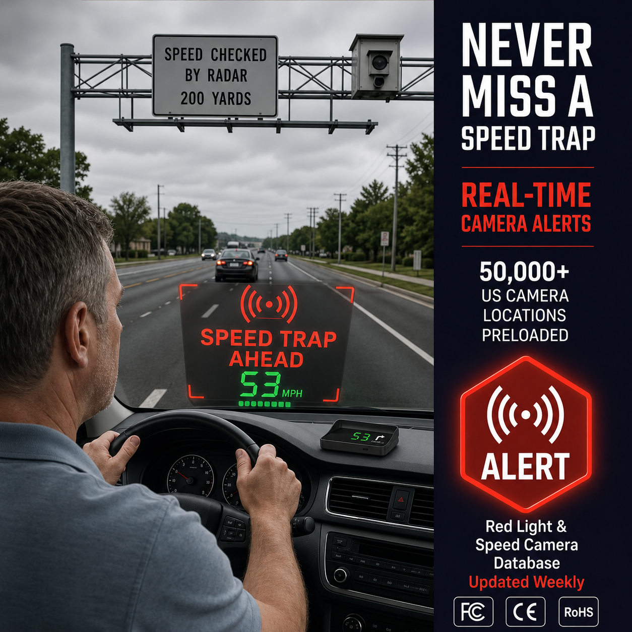 🚗🛰️ Head-Up-Display (HUD) mit digitalem Tachometer und Navigationssystem – behalten Sie die Straße im Blick und vermeiden Sie Bußgelder. 50 % Rabatt!