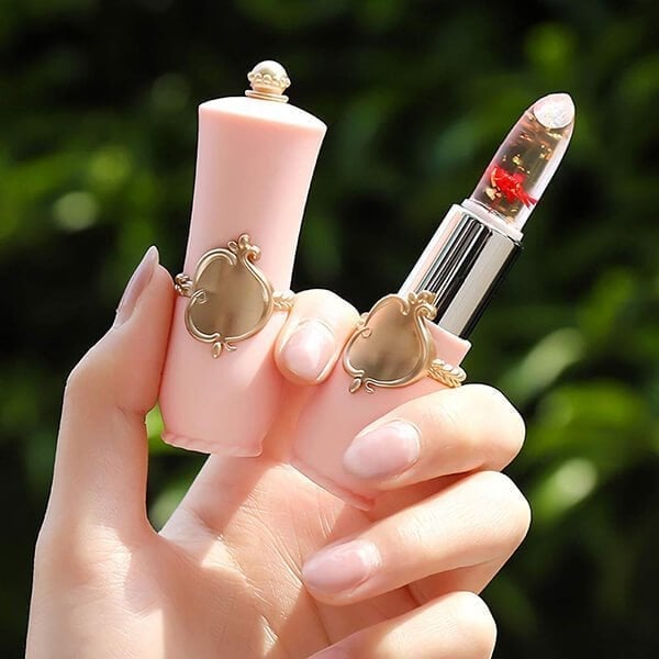 🎉Weihnachten Hot Sale 50% Rabatt💥Gelee-Farbwechselnde Lippenstifte mit getrockneten Blumen