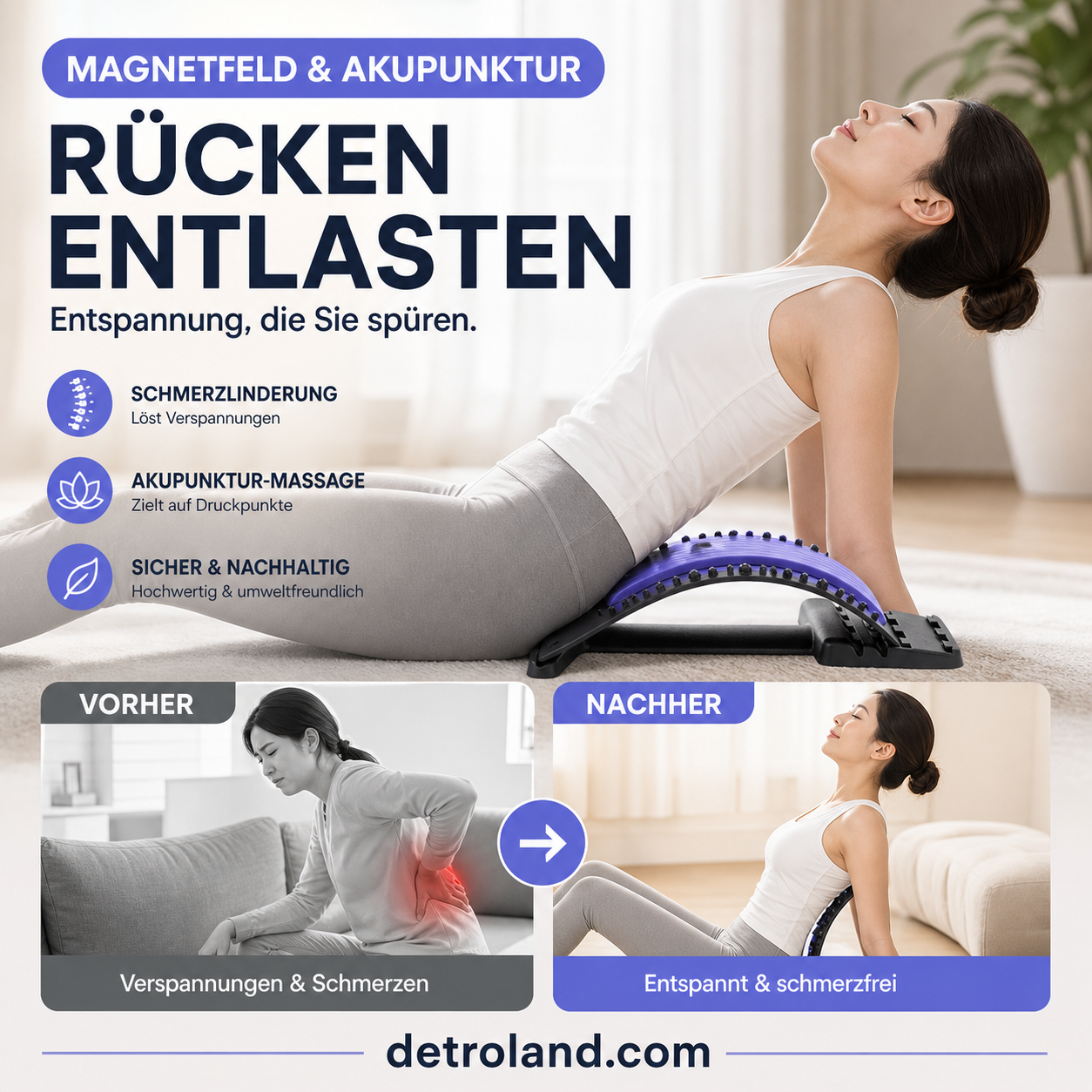 Magnetischer Massage- und Dehnungsapparat mit Rich-Text-Editor✨