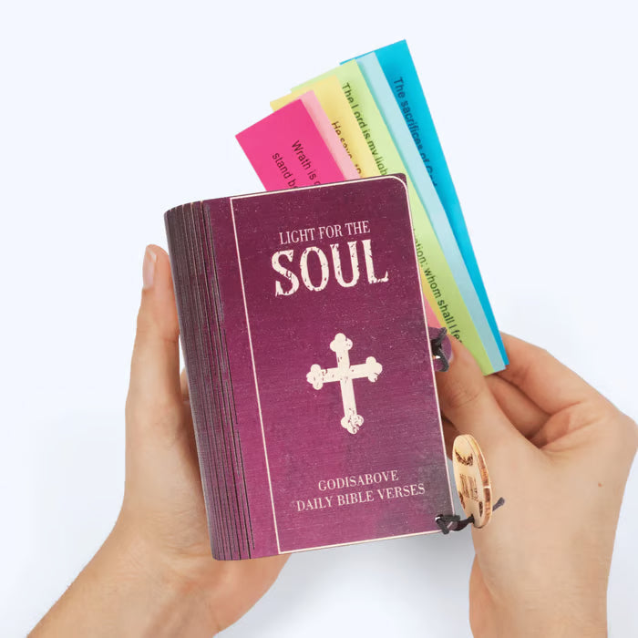 🔥Zeitlich begrenzter Rabatt🎁 ✝️Handgefertigte Holzkiste mit Bibelversen – Tägliche Bibelverse (🎁 Eine Erinnerung an Gottes Worte💖)