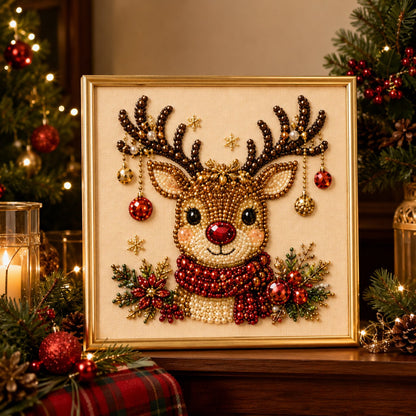 🧘Entspannend & Anfängerfreundlich - 🎨💎DIY-Weihnachts-Diamantmalerei-Set mit Perlen