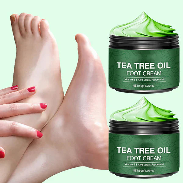 🌿Beruhigende Fußcreme mit Aloe Vera und Teebaumöl