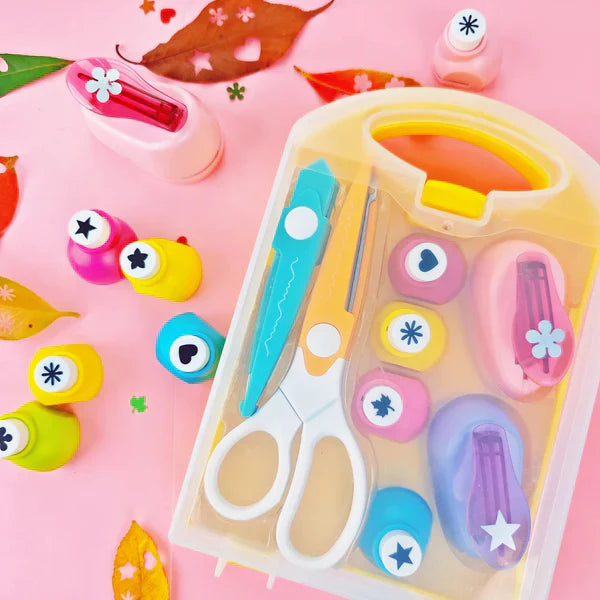 🎨 50% RABATT! ✨ DIY-Lochstanz-Set für Kinder - Erstelle niedliche Formen 🎁📏
