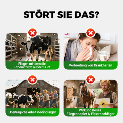 Universelles, hocheffizientes und sicheres Fliegenbekämpfungsmittel