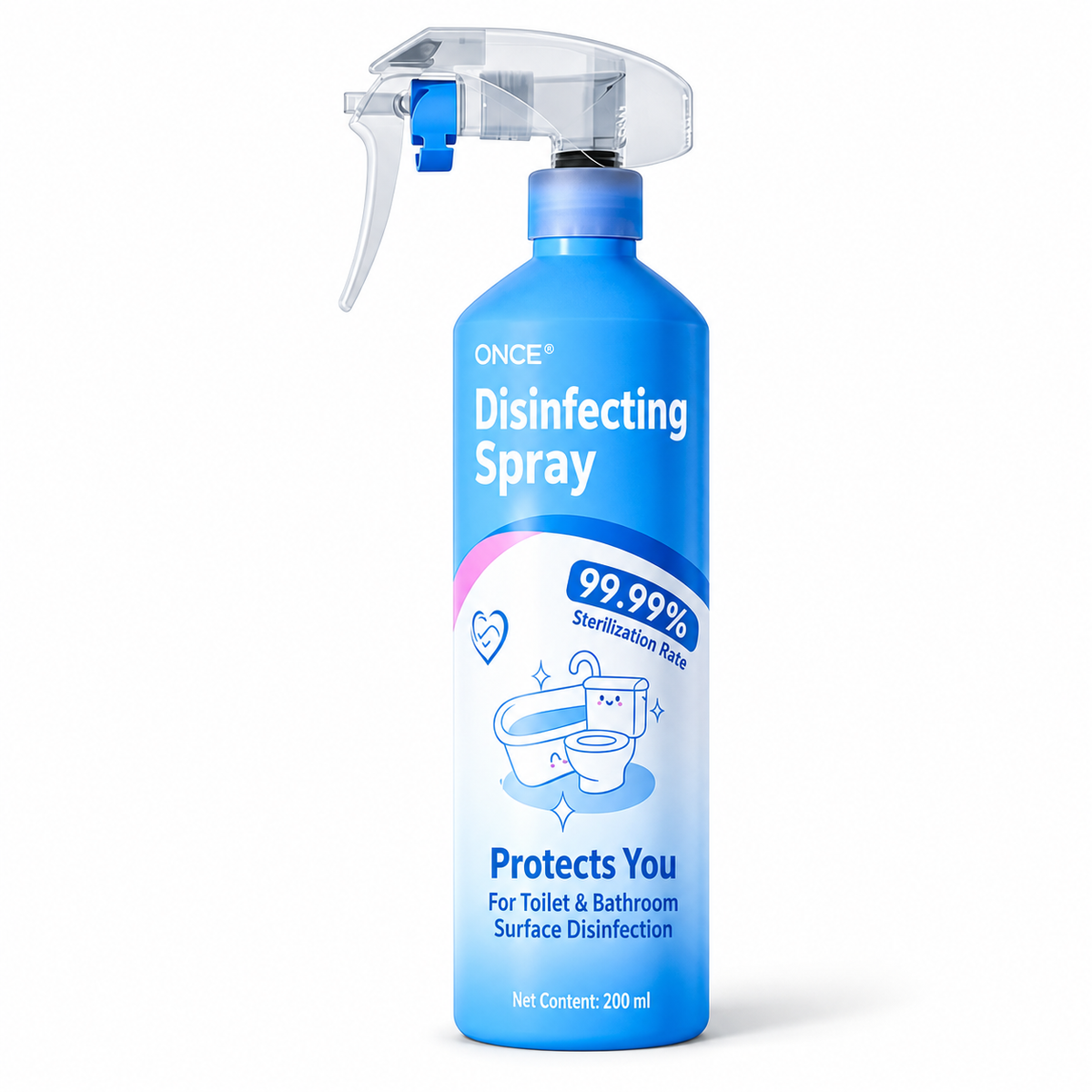Professionelles Desinfektions- und antibakterielles Spray für Toiletten – 99,999 % Abtötungsrate | Wirkt innerhalb von 30 Sekunden | Ungiftig | Sicher für Mutter und Kind