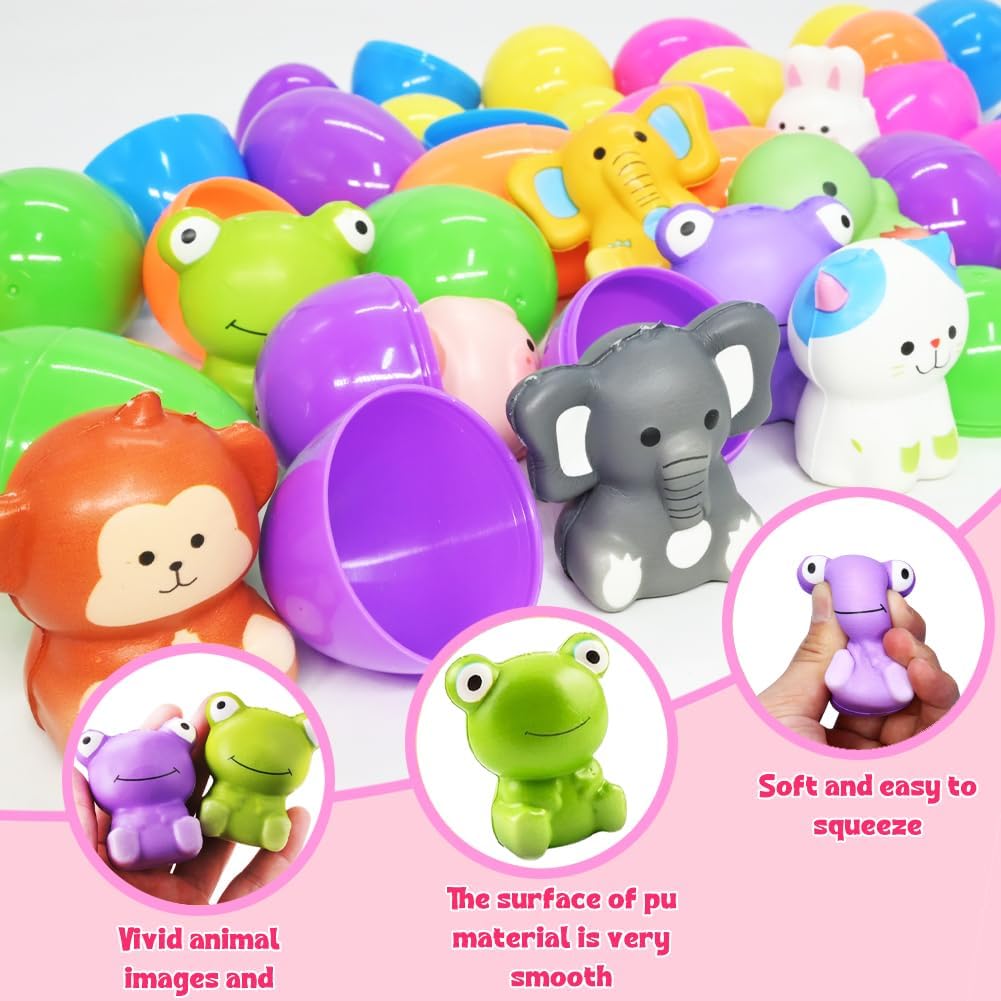 🔥12/24 STÜCK OSTER-EIER MIT LANGSAM AUFGEHENDEN SQUISHY-SPIELZEUGEN